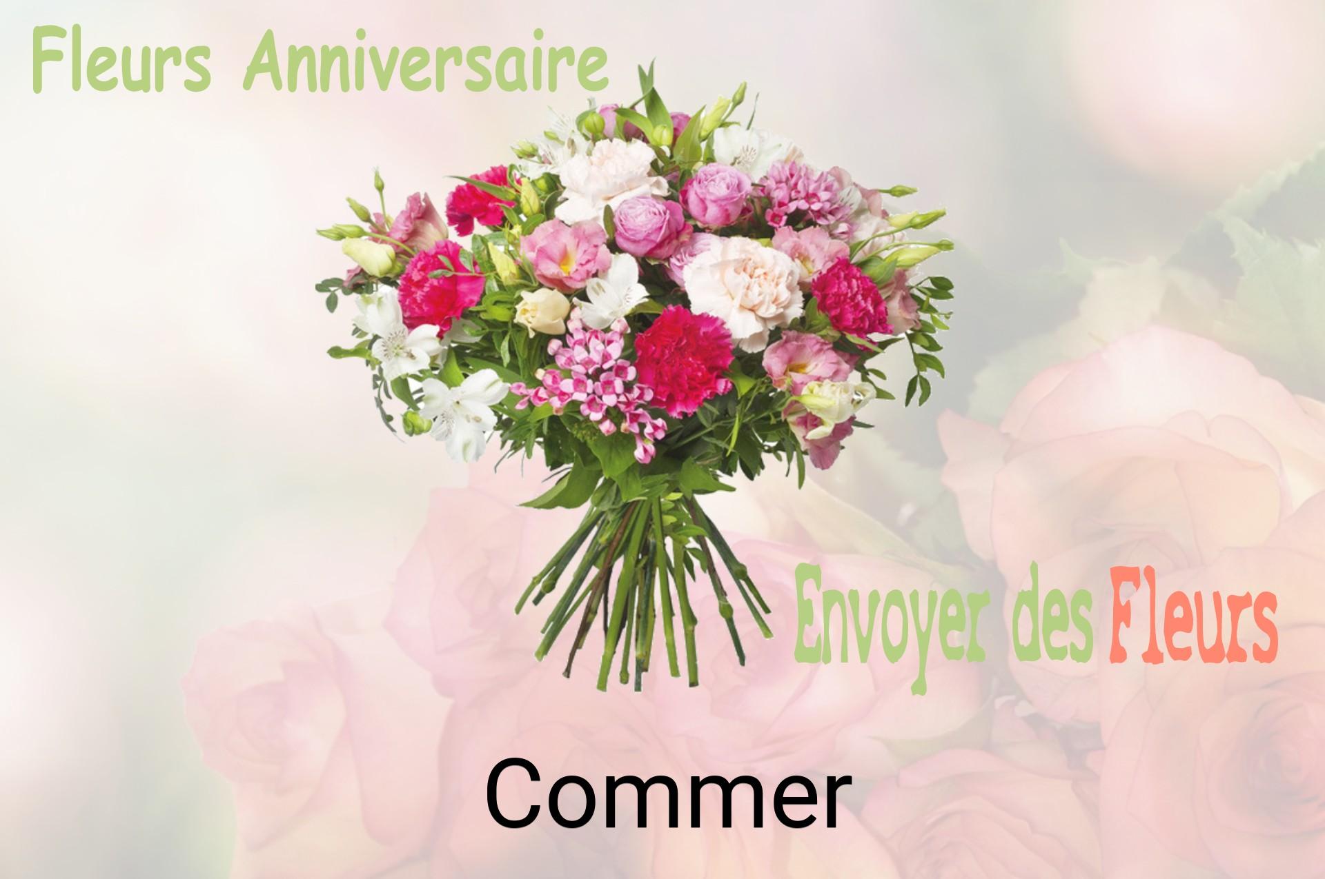 Bouquet de fleurs d’anniversaire livré à Commer