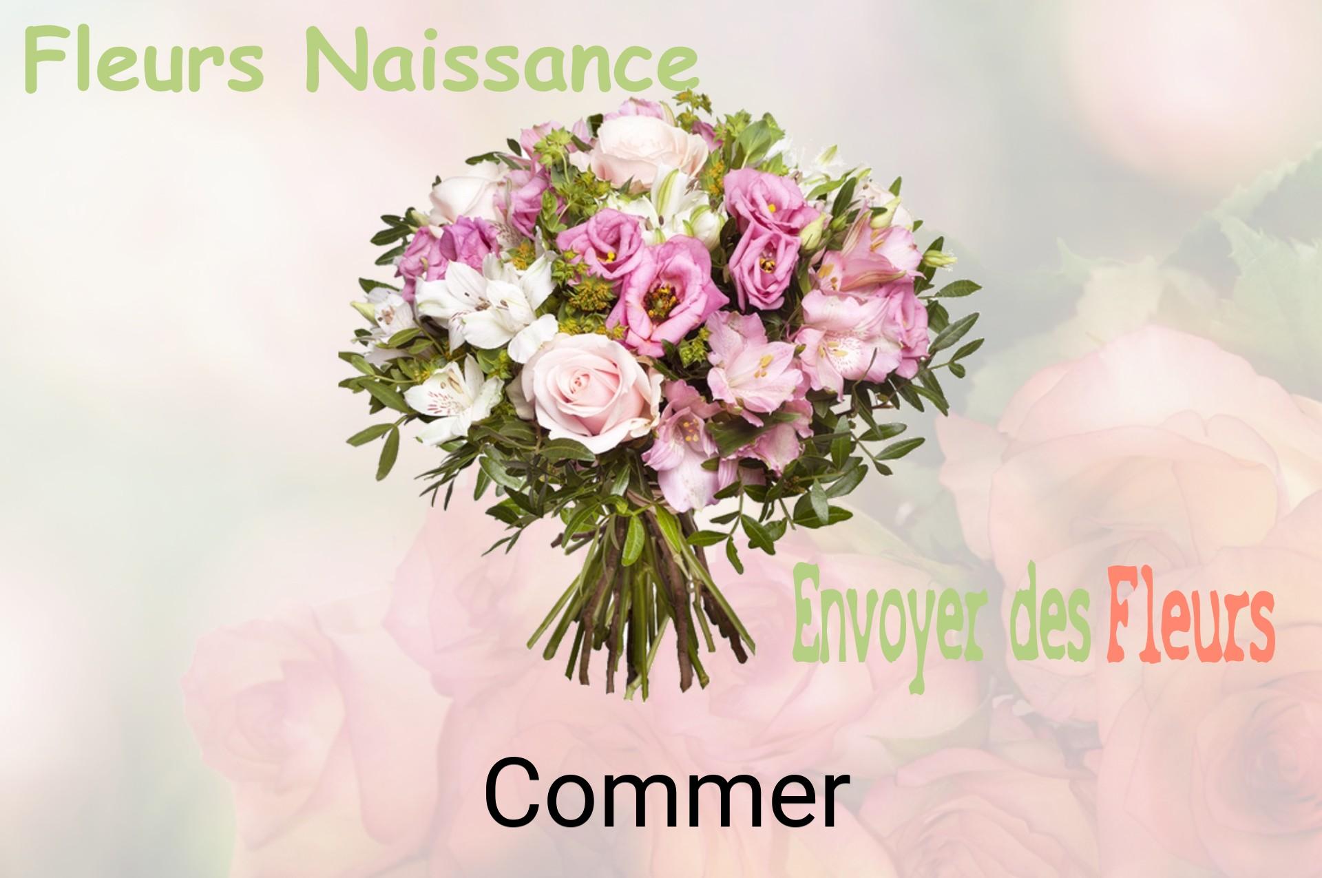 Bouquet de fleurs de naissance livré à Commer